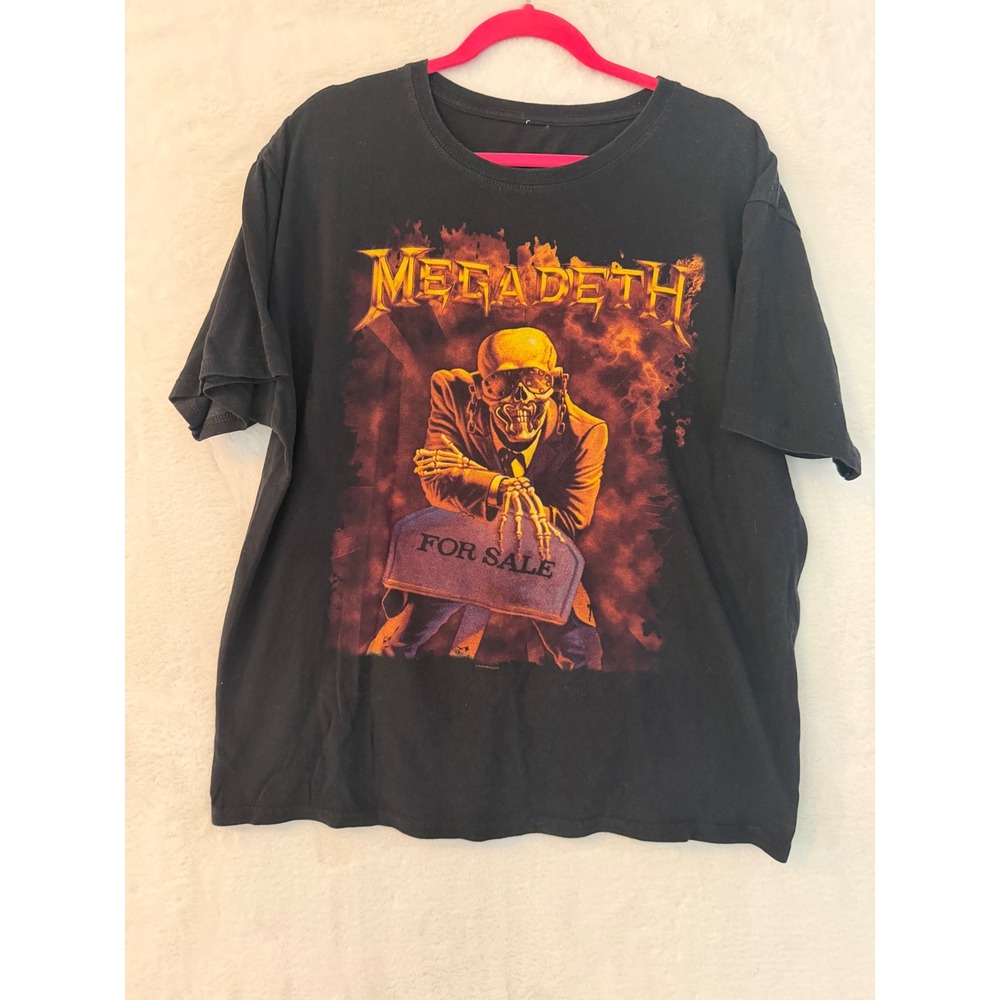 Megadeth Peace Sells Vic Rattlehead Graphic T-Shirt Black Mens XL 2009 Metal